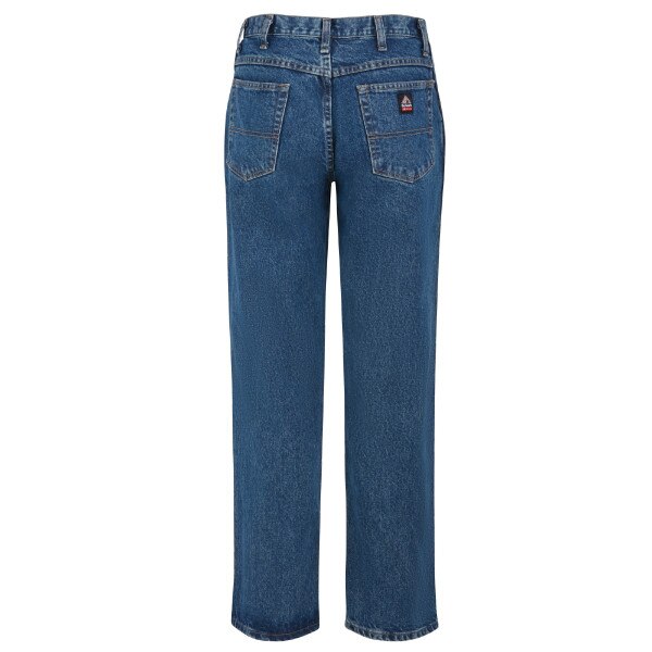 Bulwark Stonewashed Loose-Fit FR Jeans in Denim